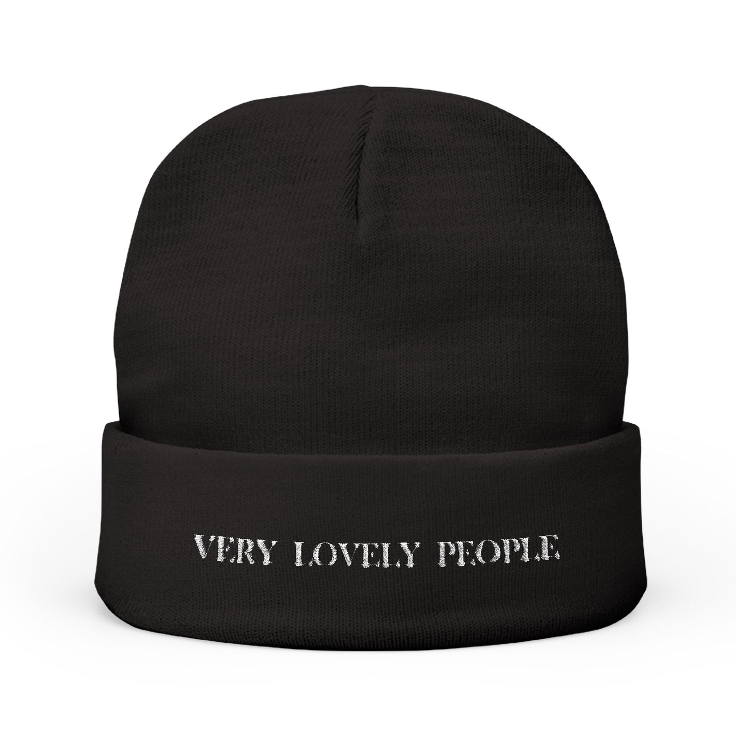 Embroidered Knit Beanie - Very Lovely People