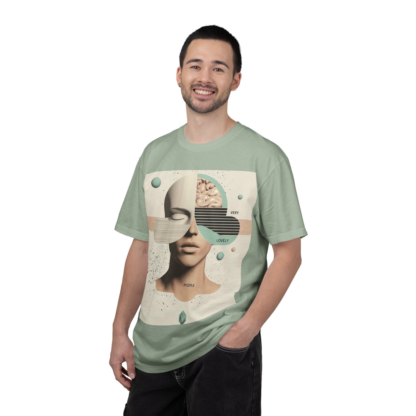 Colorful Psychedelic Sun Face Unisex T-Shirt