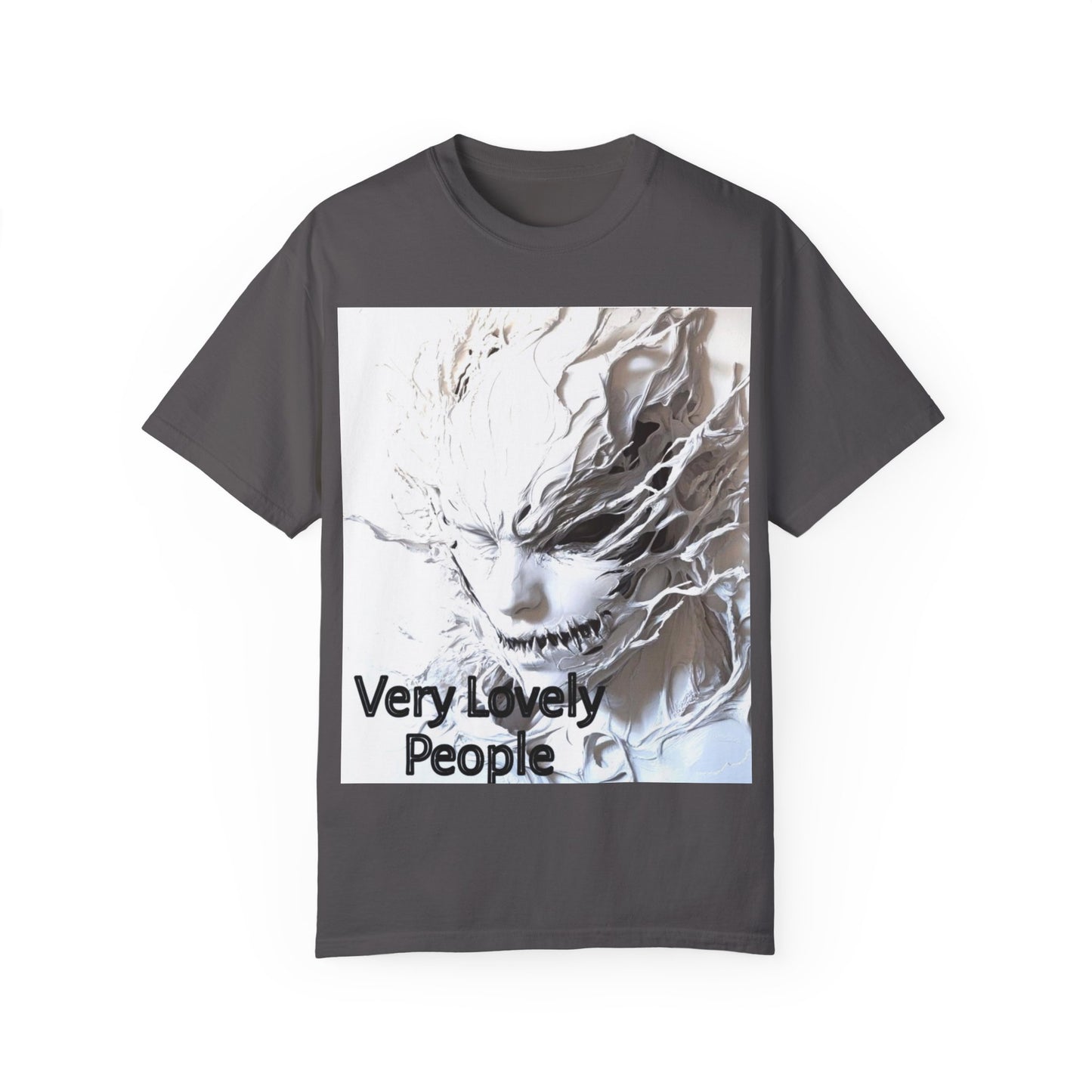 Unisex Garment-Dyed T-Shirt - 'Very Lovely People' Graphic Tee