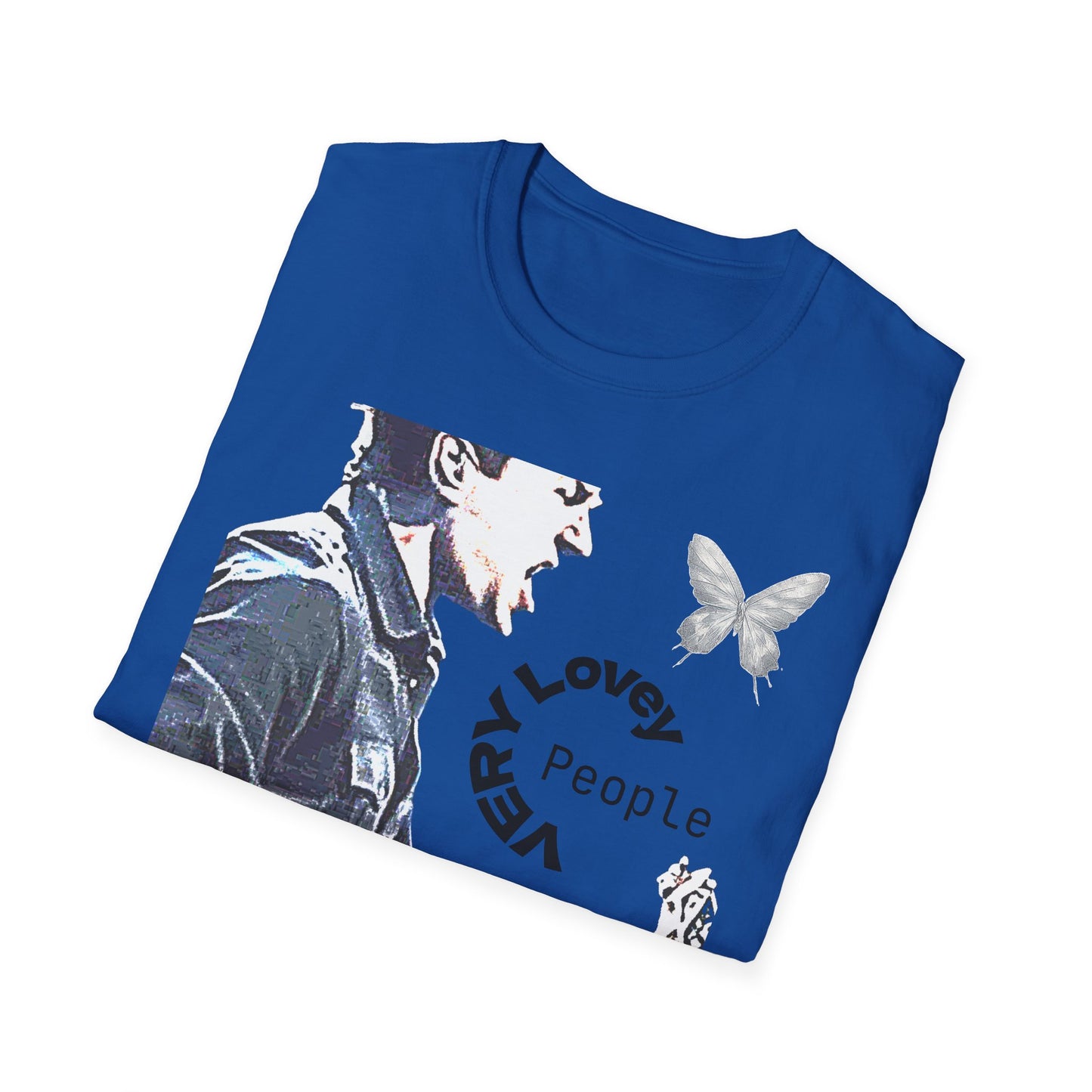 Guitarist Portrait Tee — 'Very Lovely People' Graphic T-Shirt