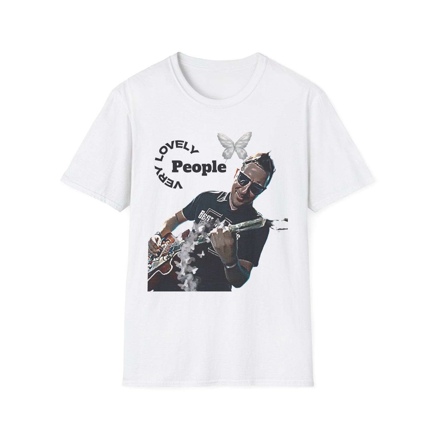 Very Lovely People Guitarist Graphic T-Shirt