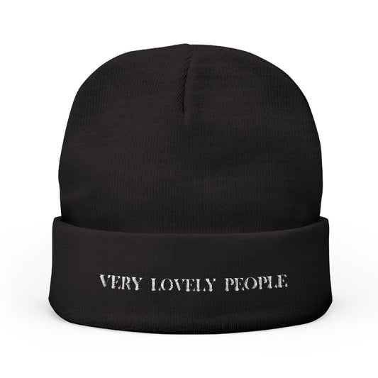 Embroidered Knit Beanie - Very Lovely People