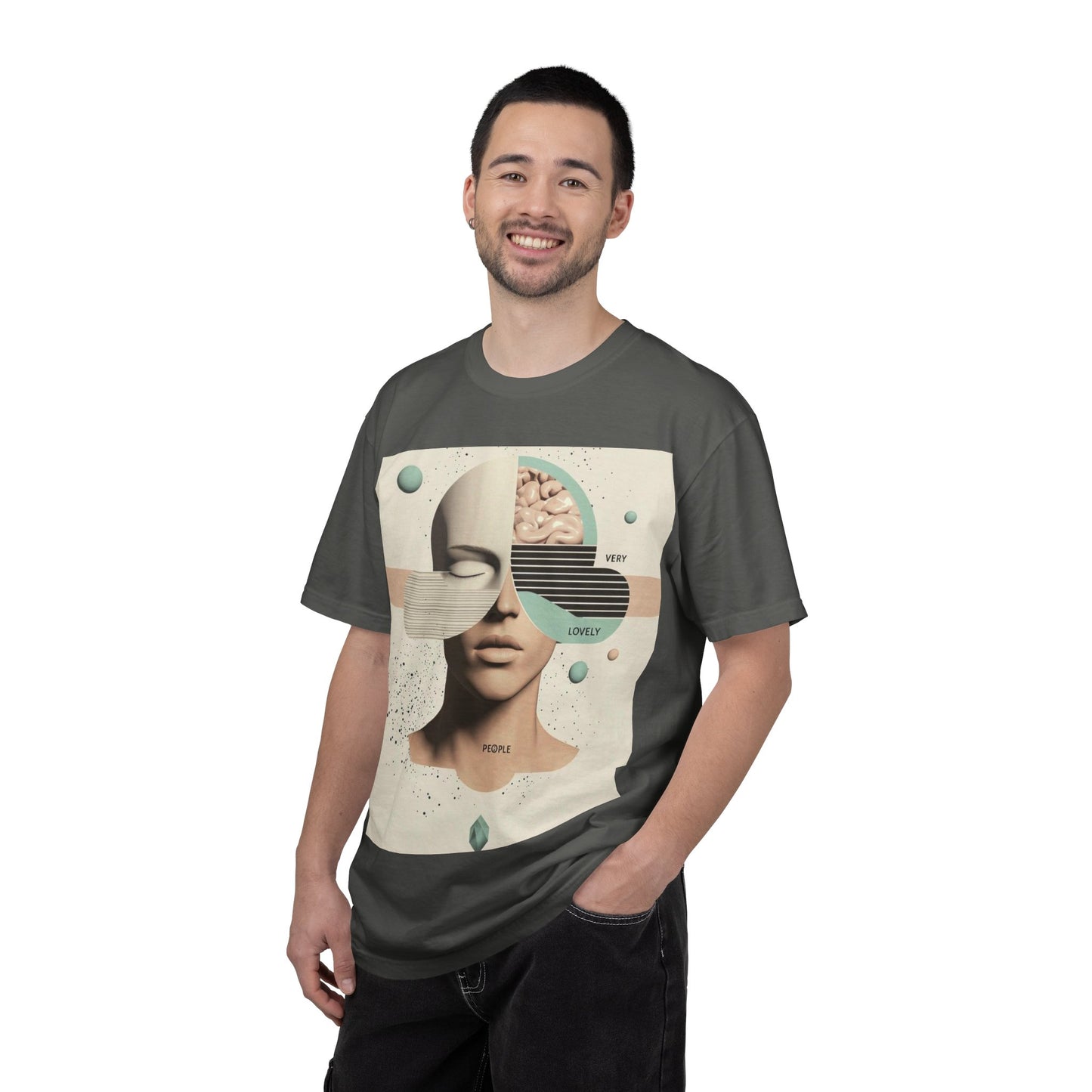 Colorful Psychedelic Sun Face Unisex T-Shirt