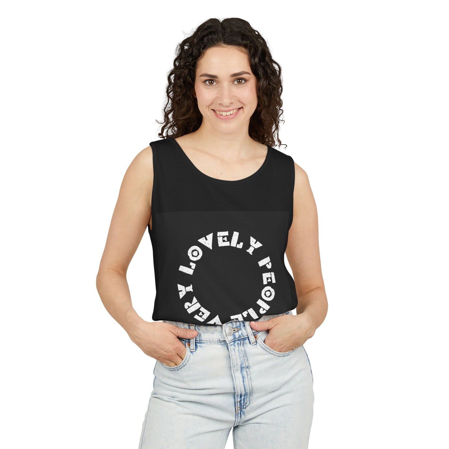 Lovely People Unisex Garment-Dyed Tank Top, Unique Casual Summer Wear, Gift for Friends, Eco-Friendly Apparel, Gift for Holidays, [...]