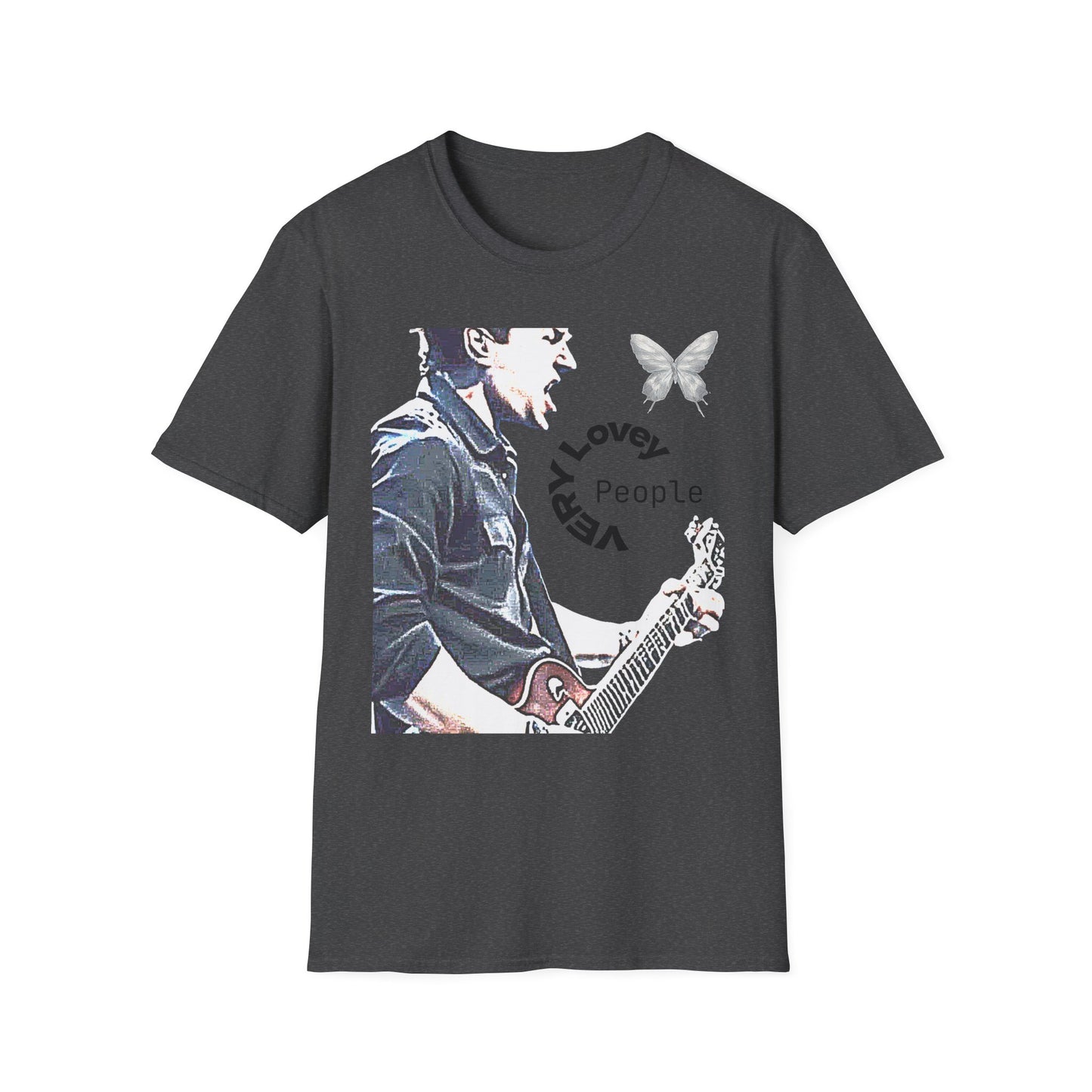 Guitarist Portrait Tee — 'Very Lovely People' Graphic T-Shirt