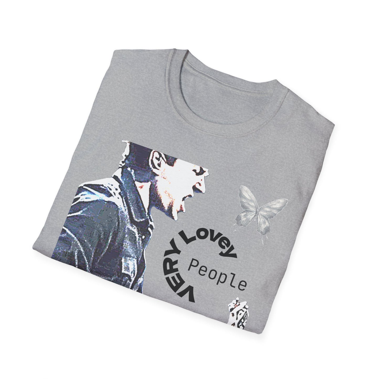 Guitarist Portrait Tee — 'Very Lovely People' Graphic T-Shirt