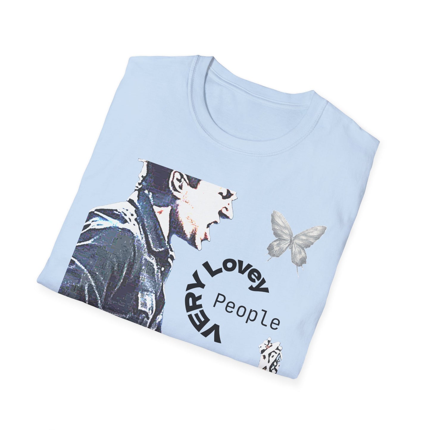 Guitarist Portrait Tee — 'Very Lovely People' Graphic T-Shirt