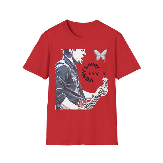 Guitarist Portrait Tee — 'Very Lovely People' Graphic T-Shirt