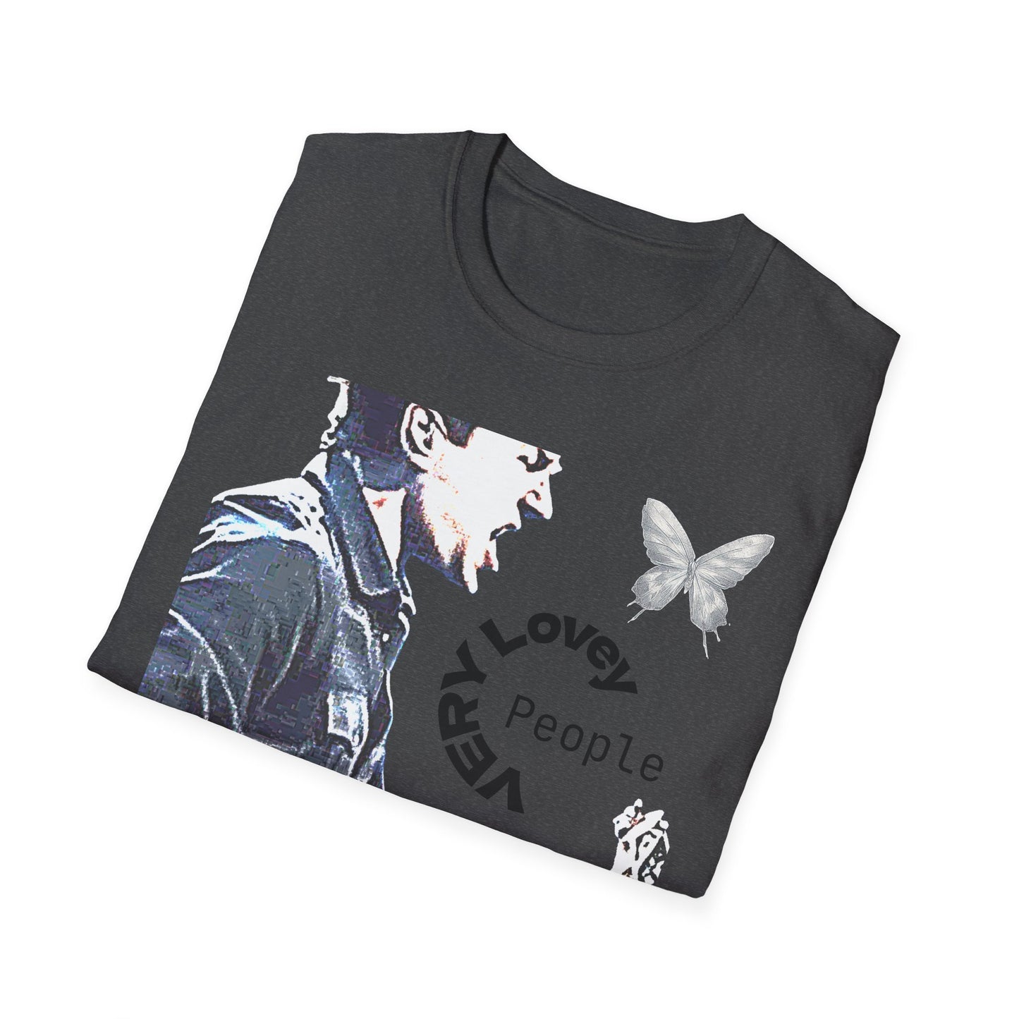 Guitarist Portrait Tee — 'Very Lovely People' Graphic T-Shirt